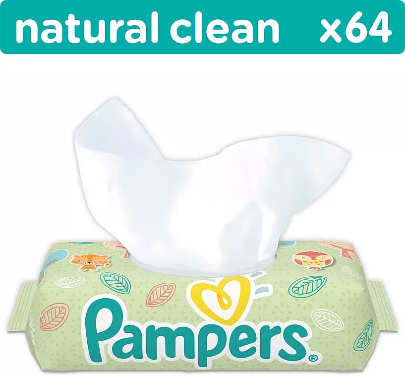 *Салфетки влажные Pampers Clean&Play №64