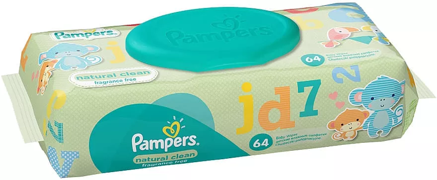 *Салфетки влажные Pampers Clean&Play №64