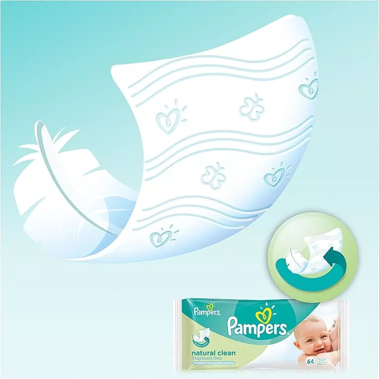 *Салфетки влажные Pampers Clean&Play №64