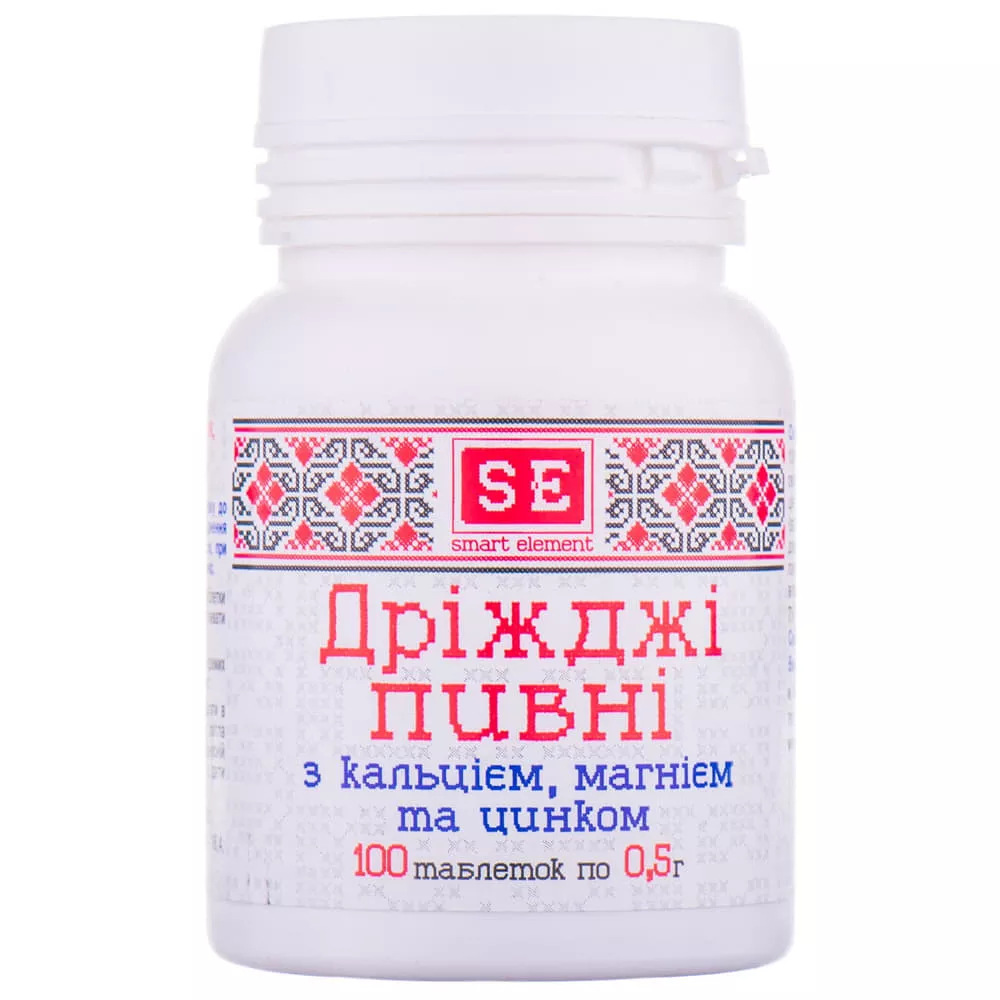 *Дрожжи пивные Ca+Mg+Zn Фармаком 0,5 №100