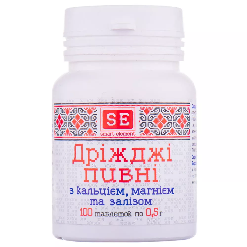 *Дрожжи пивные Ca+Mg+Fe Фармаком 0,5 №100