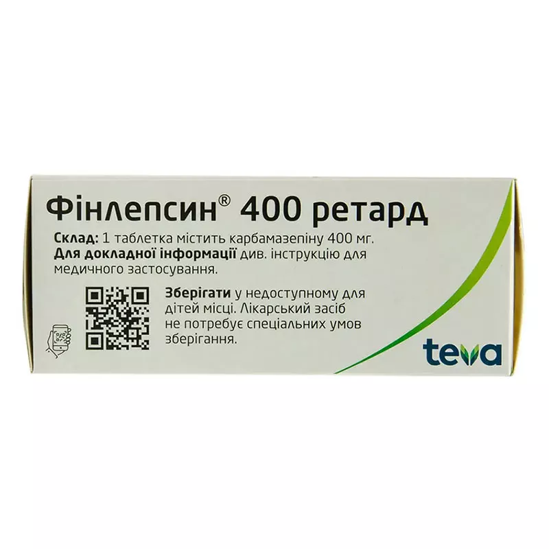 Финлепсин 400 Ретард Тева по 400 мг 50 шт.