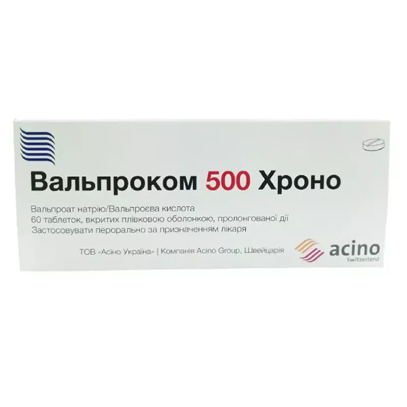 Вальпроком 500 ХРОНО табл.п/пл.об.500мг №60