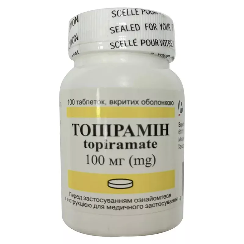Топирамин таблетки по 100 мг 100 шт.
