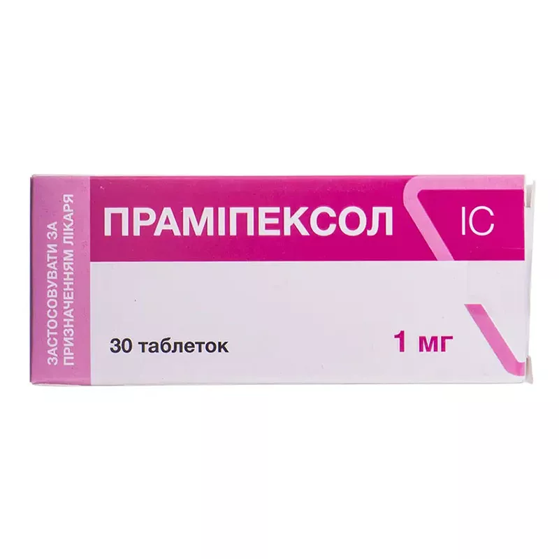 Прамипексол IC таблетки по 1 мг 30 шт. (10х3)