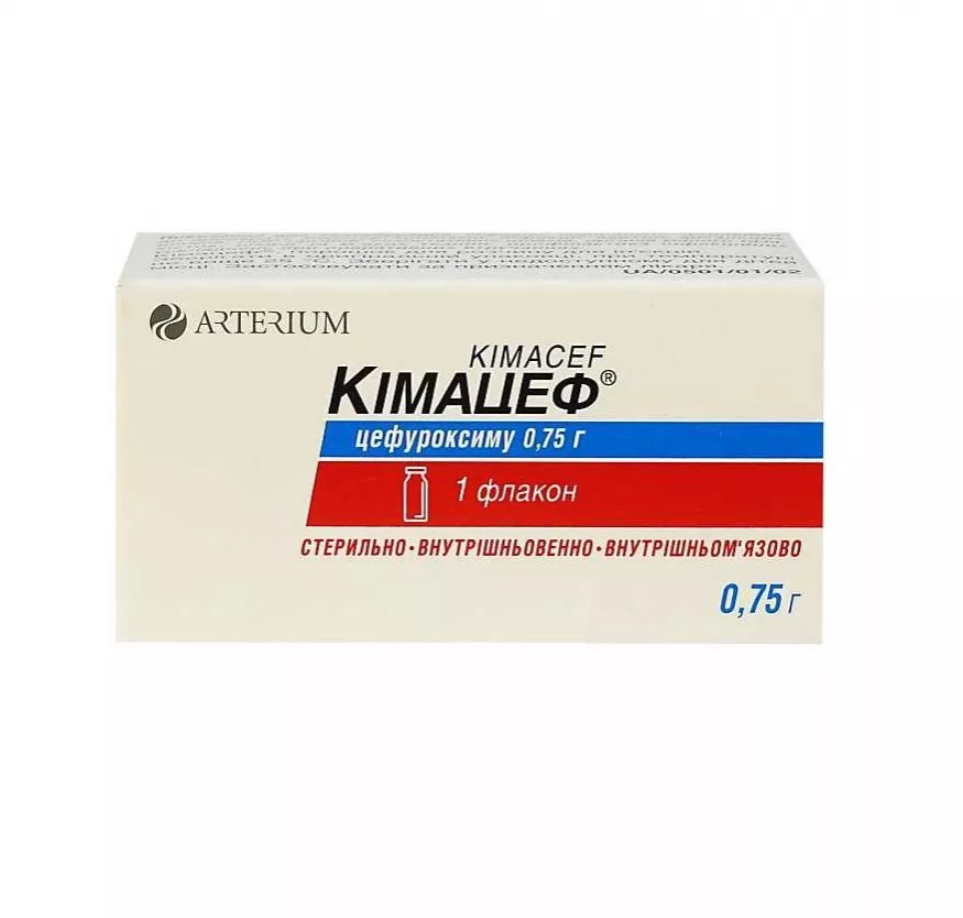 Кимацеф порошок по 0.75 г во флаконе 1 шт.