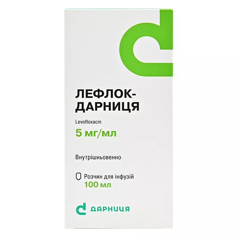 Лефлок-Дарница раствор для инфузий 500 мг/100 мл по 100 мл во флаконе 1 шт.