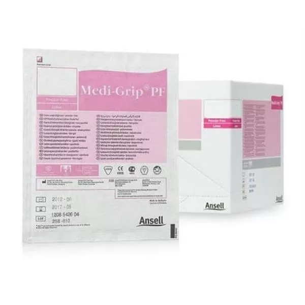 *Перчатки хир.лат.непр.стер.р.8,5 Medi-Grip PF пара
