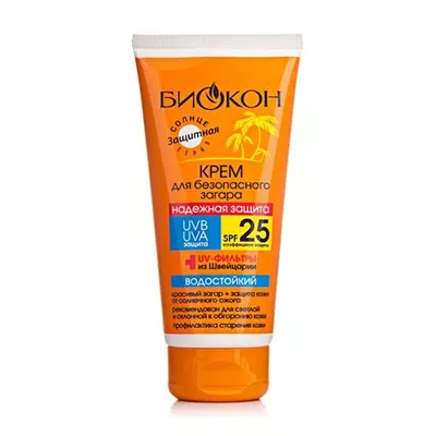 *Крем Биокон для безопасного загара SPF25 160мл