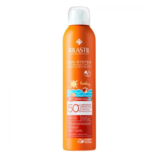*Спрей Rilastil солнцезащитный прозрачный для детей с SPF50 200мл