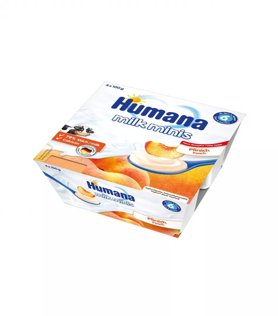 *Йогурт Humana десерт персик 4*100 г