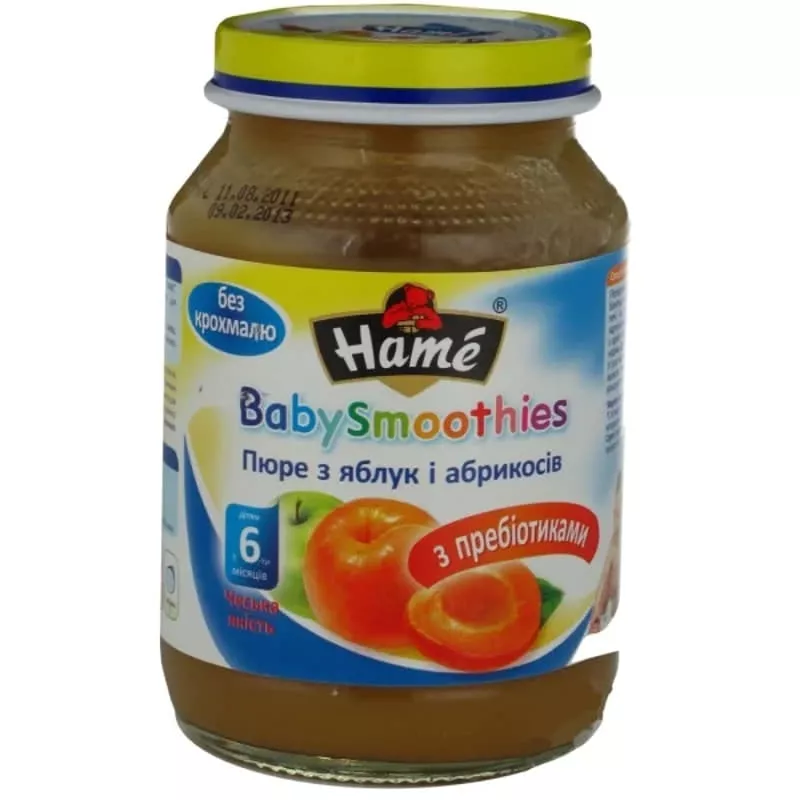*Hame П54 Яблоко-абрикос с пребиотиками 190г