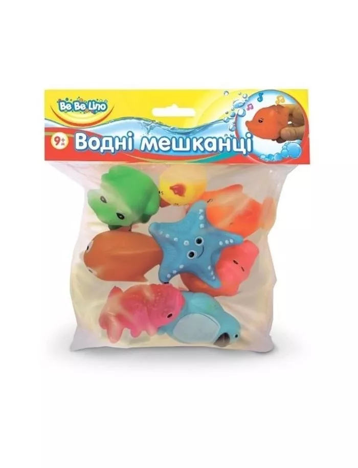 *Игрушка Бебелино для воды Водные жители с 9+ месяцев
