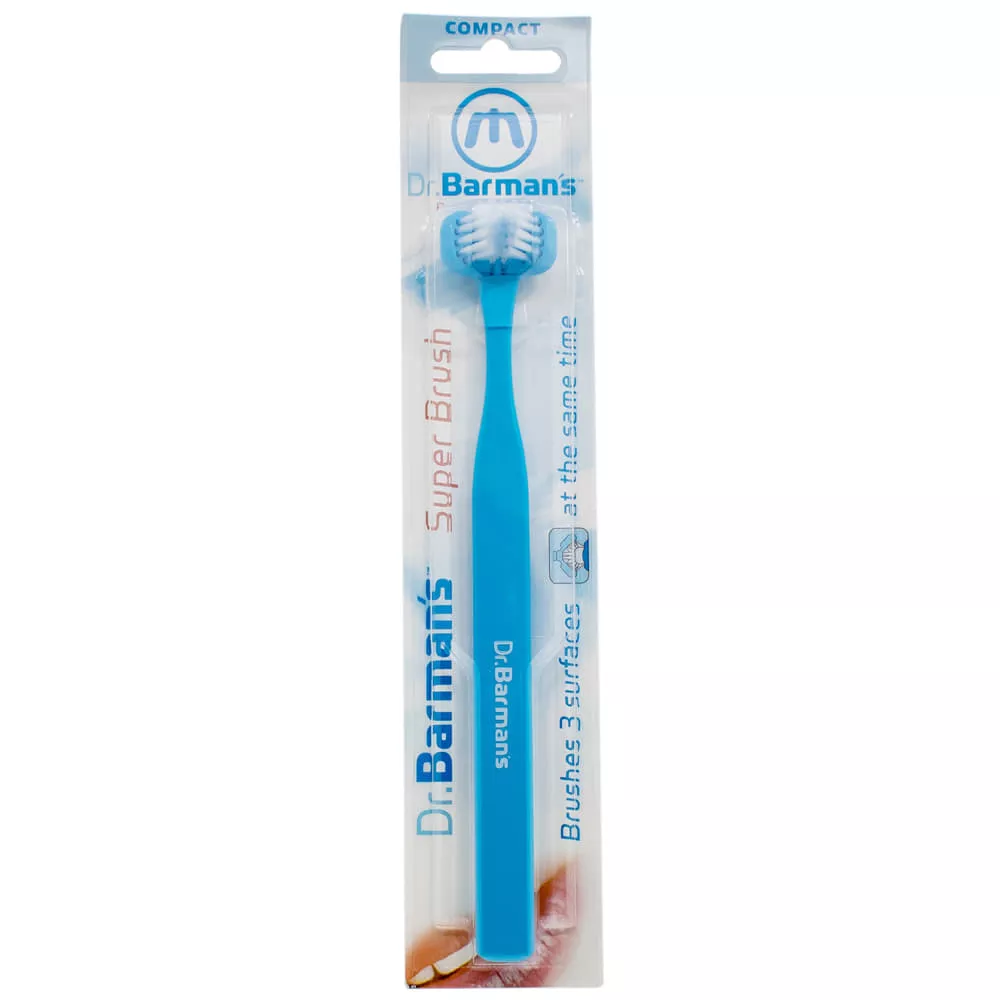 *Зубная щетка Dr.Barman`s Superbrush Трехсторонняя компактная