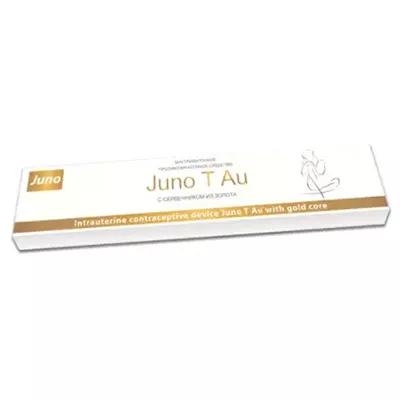 *Спираль Юнона Juno T Au c золотым сердечником внутриматочная