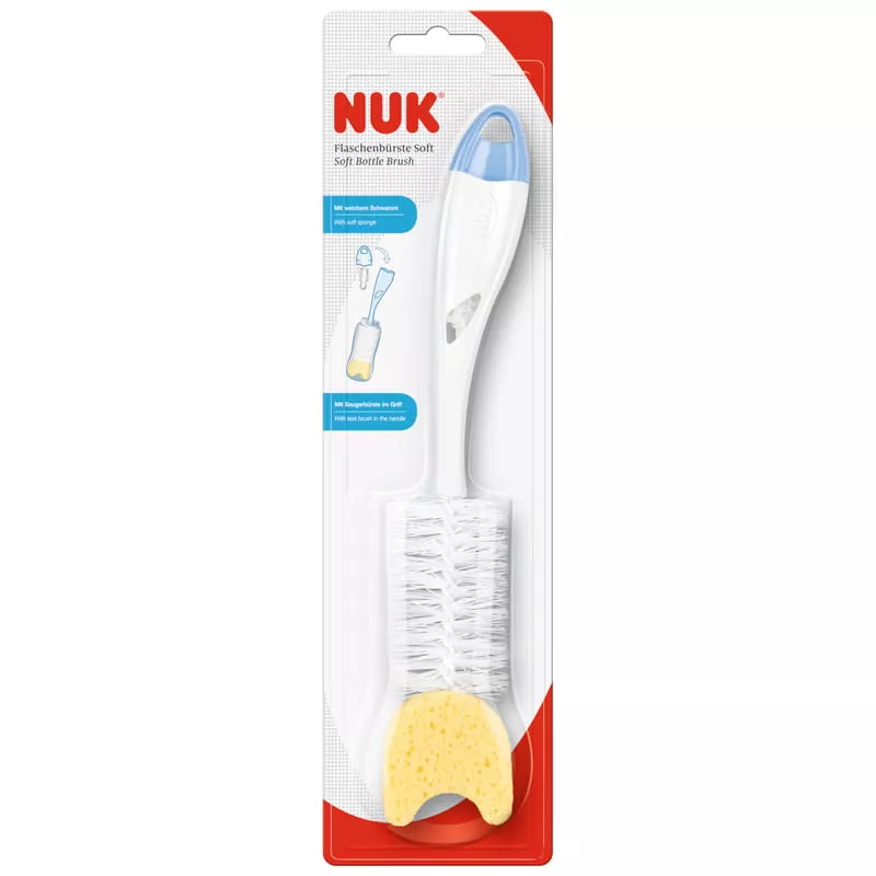*Ершик Nuk для бутылочек с губкой 2 в 1