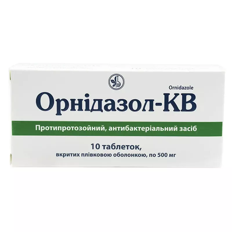 Орнидазол-КВ таблетки по 0.5 г 10 шт.