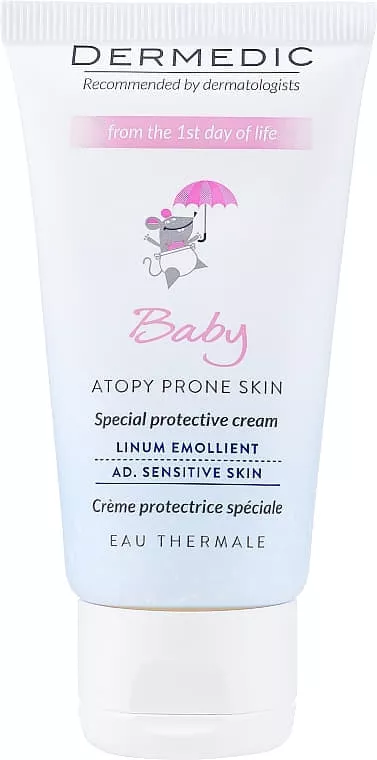 *Крем Dermedic Emolient Linum Baby Ультразащитный при сухой атопической коже SPF15 50г