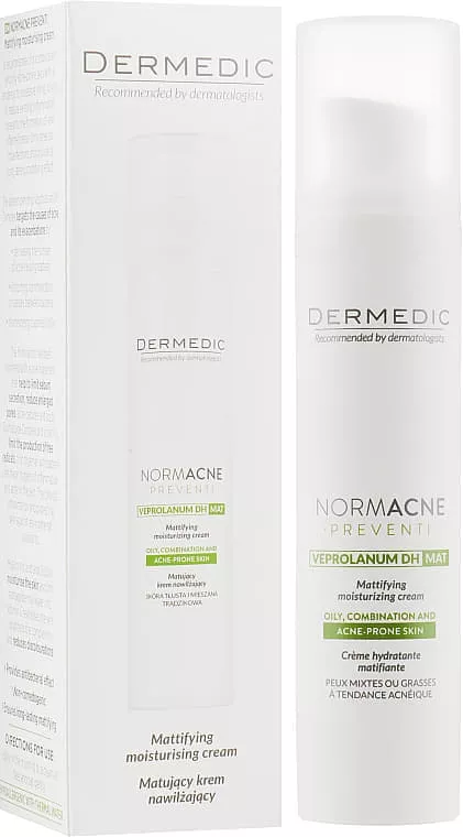 *Крем-основа Dermedic Normacne Матирующий увлажняющий для лица 40мл