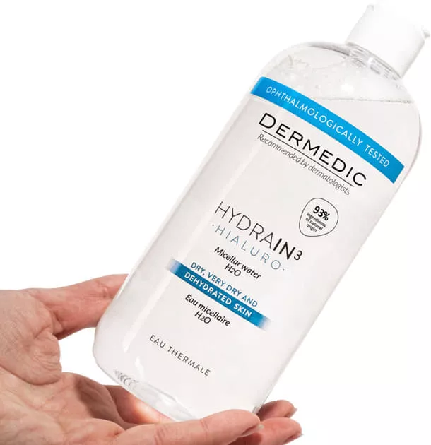 *Мицеллярная вода Dermedic Hydrain3 Hialuro H2O для обезвоженной сухой кожи 200мл