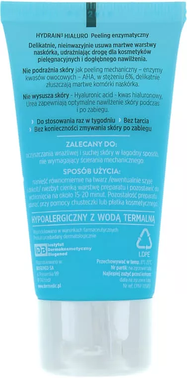 *Пилинг Dermedic Hydrain3 Hialuro Энзимный для чувствительной и сухой кожи 50г