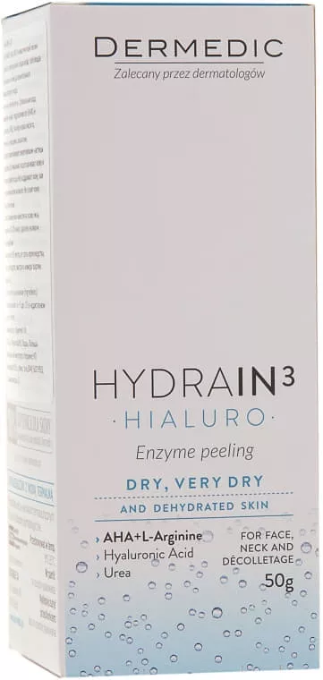 *Пилинг Dermedic Hydrain3 Hialuro Энзимный для чувствительной и сухой кожи 50г