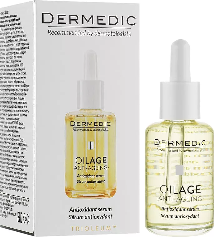 *Сыворотка-активатор Dermedic Oilage Антиоксидантная омолаживающая 30мл