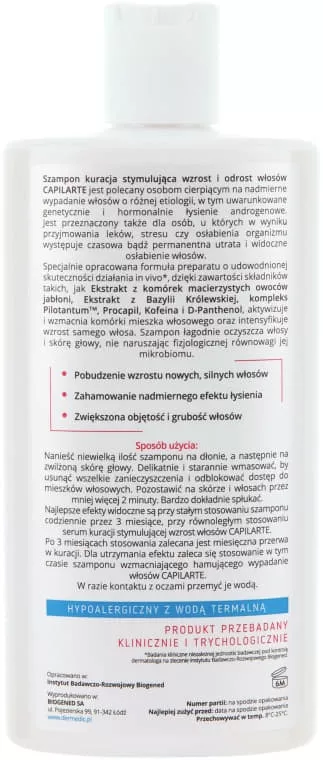 *Шампунь Dermedic Сapilarte Терапевтический активирующий рост волос 300мл
