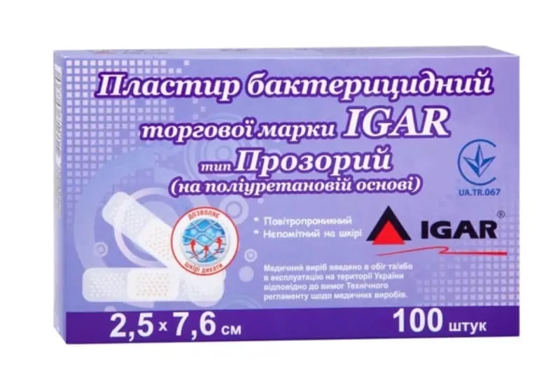*Лейкопластырь Igar Эластик полим.осн. 2,5х7,6см №1