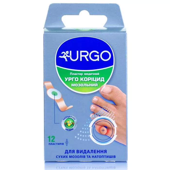 *Лейкопластырь УРГО Ургокор Корицид мозольный №12