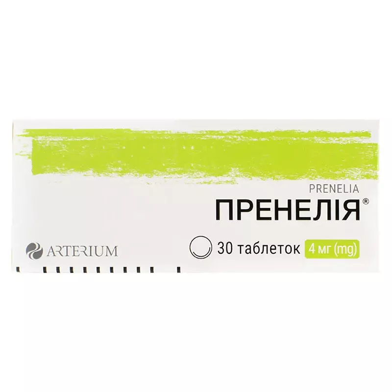 Пренелия таблетки по 4 мг 30 шт. (10х3)