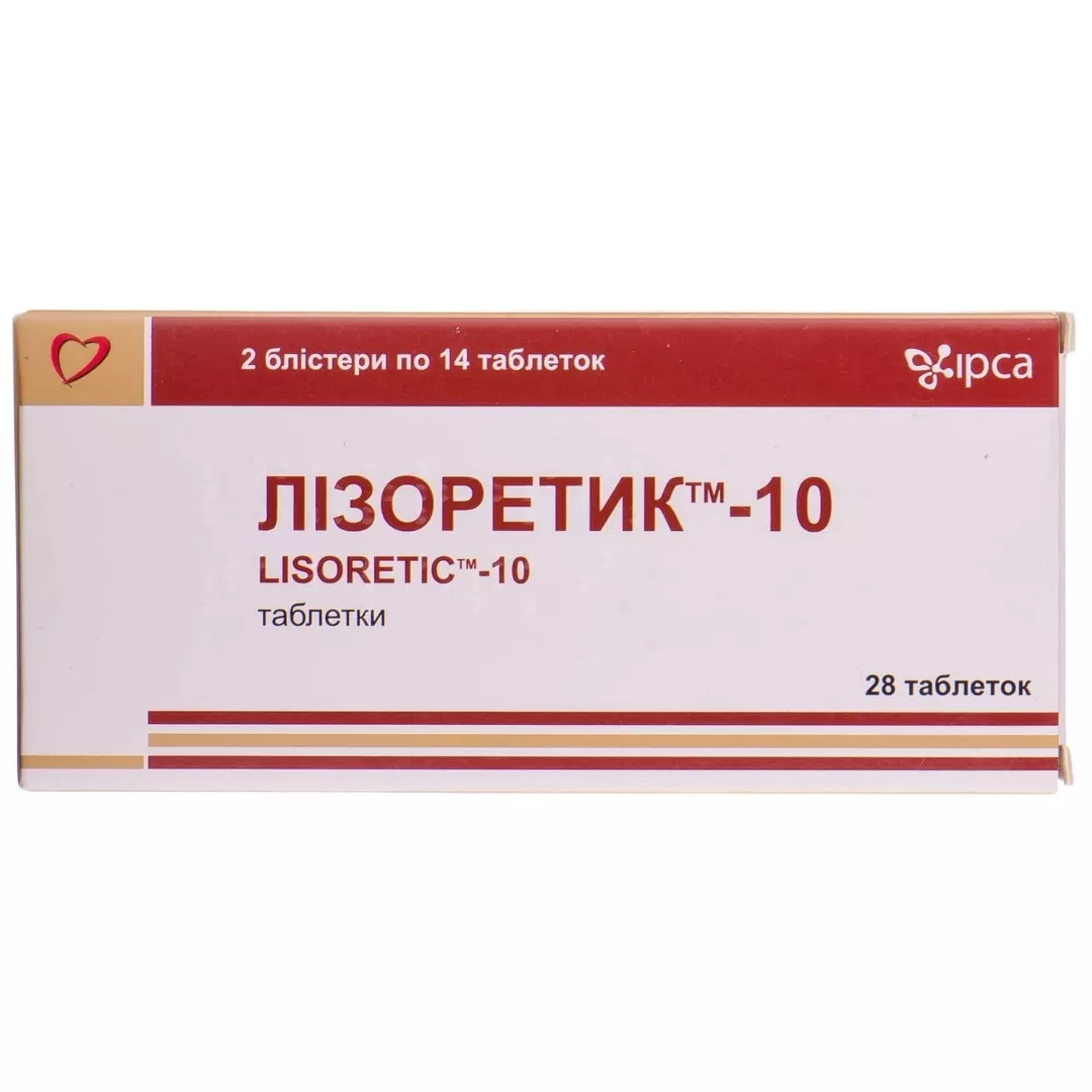Лизоретик-10 таблетки 28 шт.
