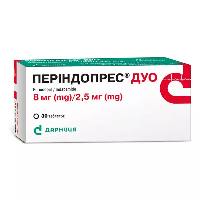 Периндопрес Дуо-Дарница таблетки по 8 мг/2,5 мг 30 шт.