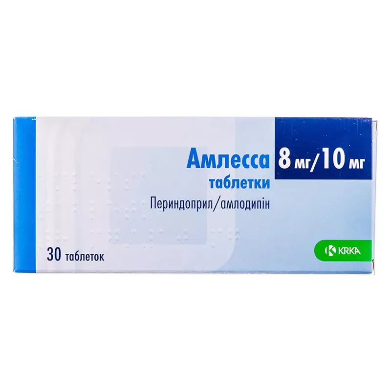 Амлесса таблетки по 8 мг/10 мг 30 шт. (10х3)