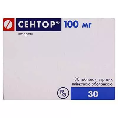 Сентор таблетки по 100 мг 30 шт. (10х3)