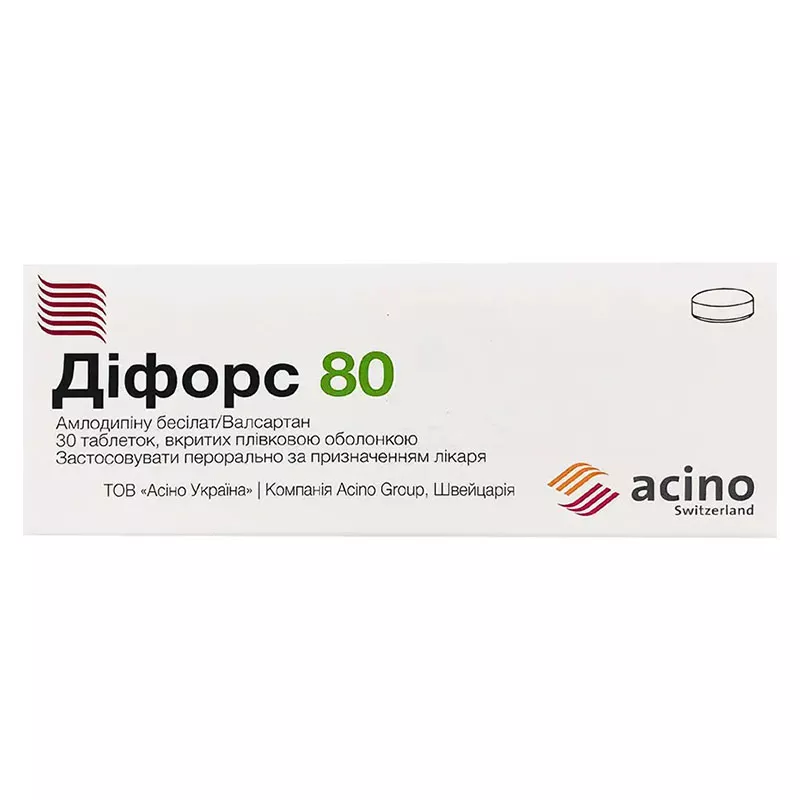 Дифорс 80 табл. 5мг/80мг №30