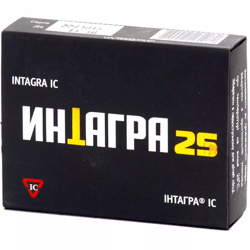 Интагра IC таблетки по 25 мг 1 шт.