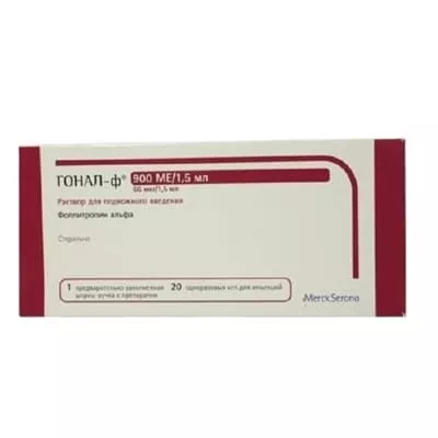 *ГОНАЛ-Ф®, Merck Serono International  (Швейцария), р-р д/ин. 900 МЕ картридж, влож. в ручку д/введ