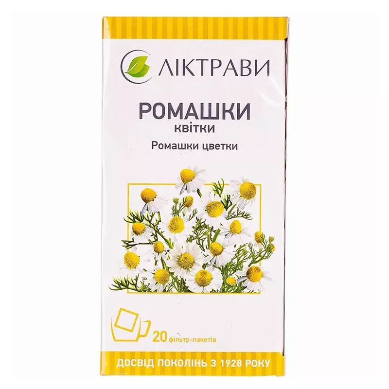 Ромашка цветы по 1.5 г в фильтр-пакетиках 20 шт. - Лектравы
