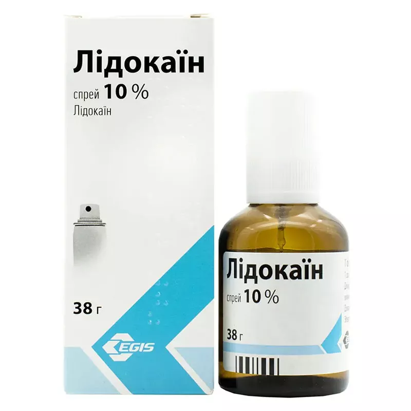 Лидокаин спрей 10 % по 38 г во флаконе 1 шт.