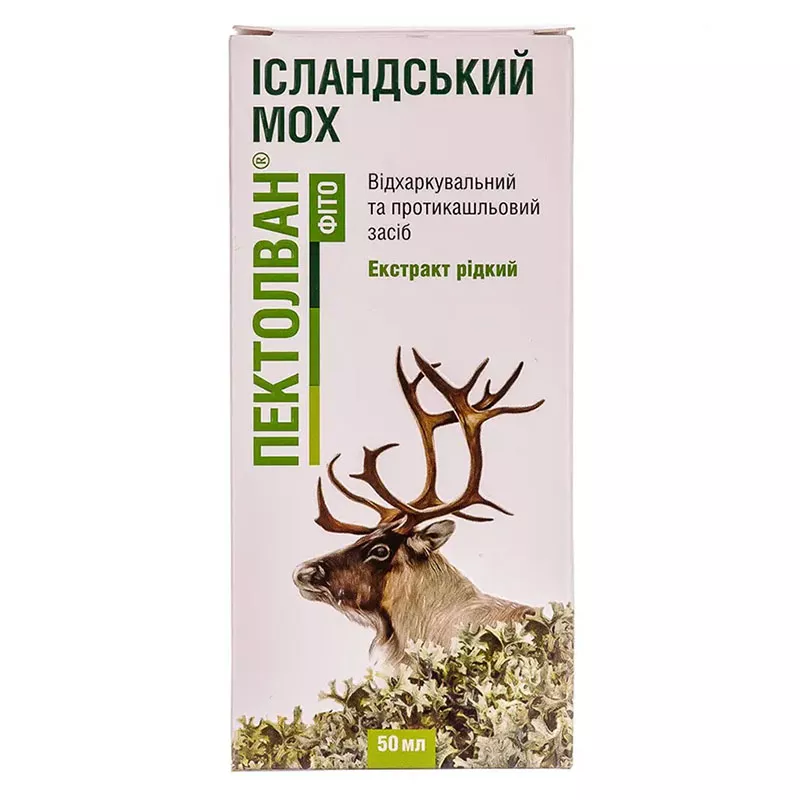 Пектолван фито исландский мох жидкость по 50 мл во флаконе 1 шт.
