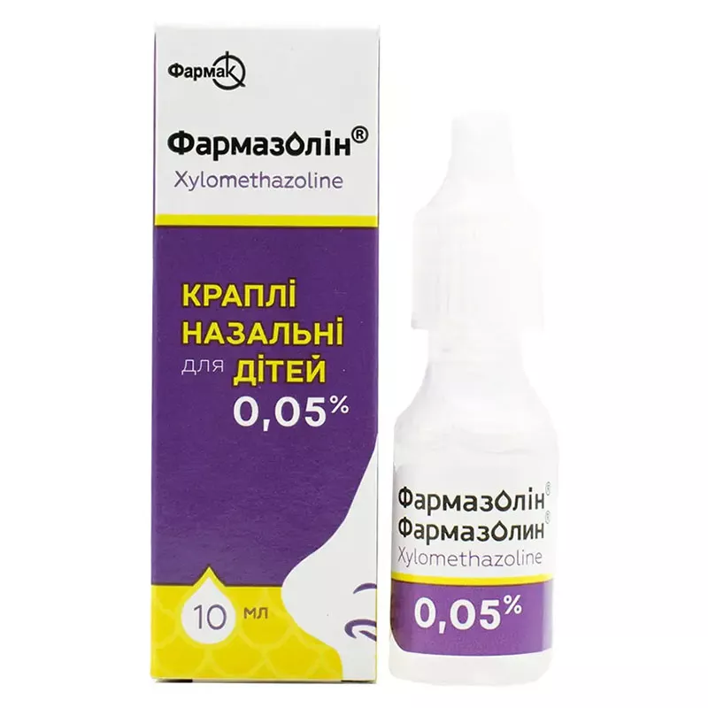 Фармазолин капли наз. 0.05% по 10 мл во флаконе 1 шт.