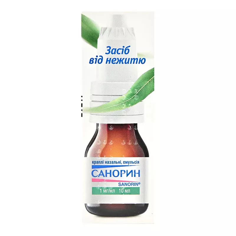 Санорин капли 0.1% по 10 мл во флаконе 1 шт.