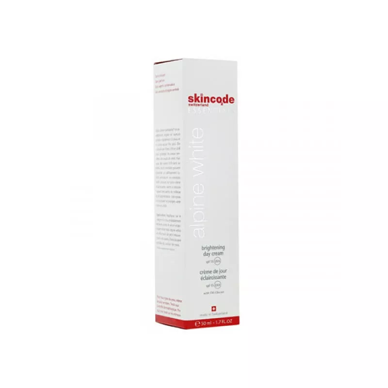 *Крем Skincode Essentials Alpine White дневной осветляющий c СМ-глюканом SPF15 50 мл