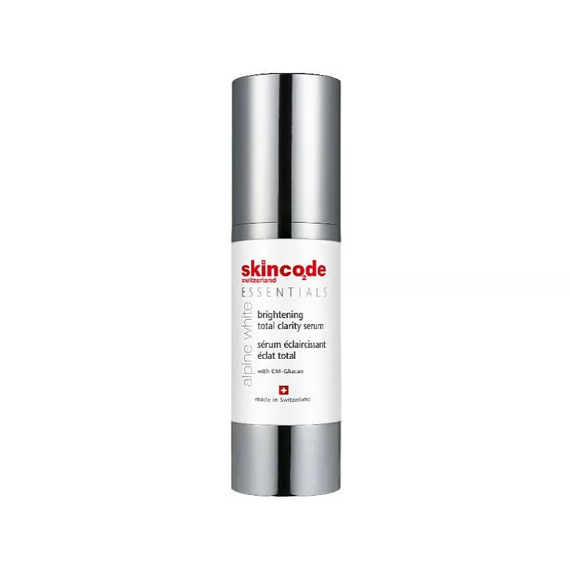 *Сыворотка Skincode Essentials Alpine White осветляющая c СМ-глюканом 30 мл