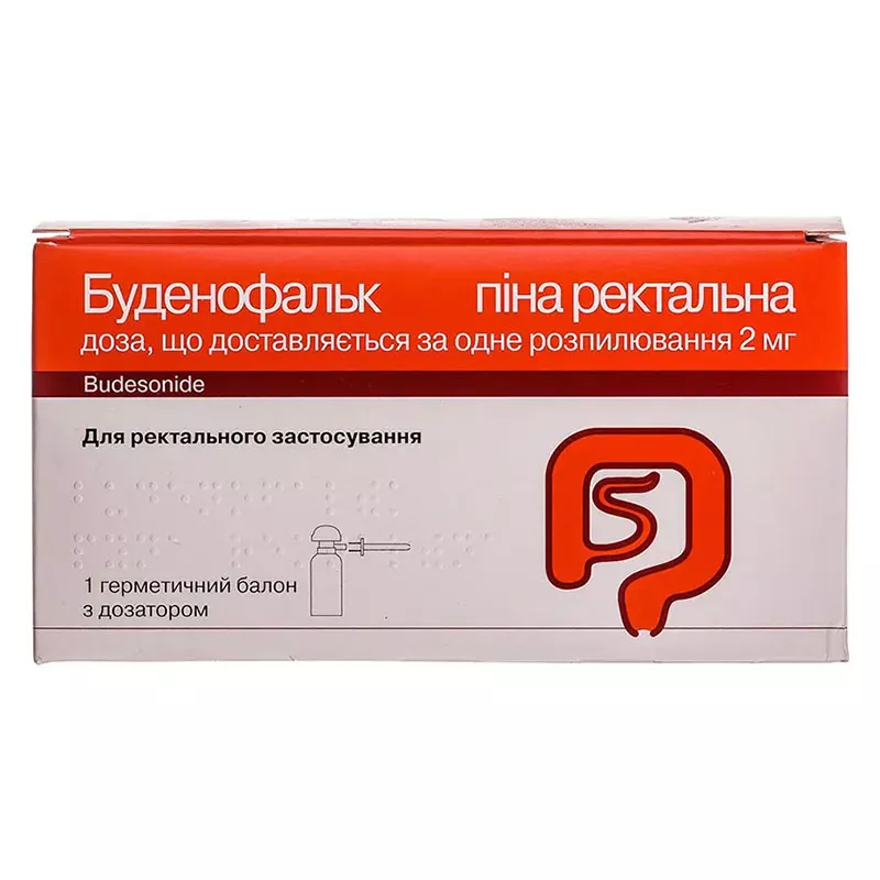 Буденофальк пена ректальная 2 мг/доза по 14 доз в баллончике с дозатором