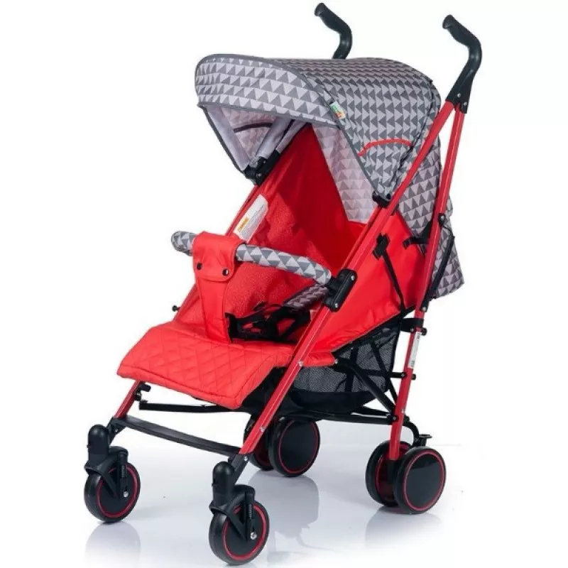 *Коляска BabyHit трость Handy - red-grey