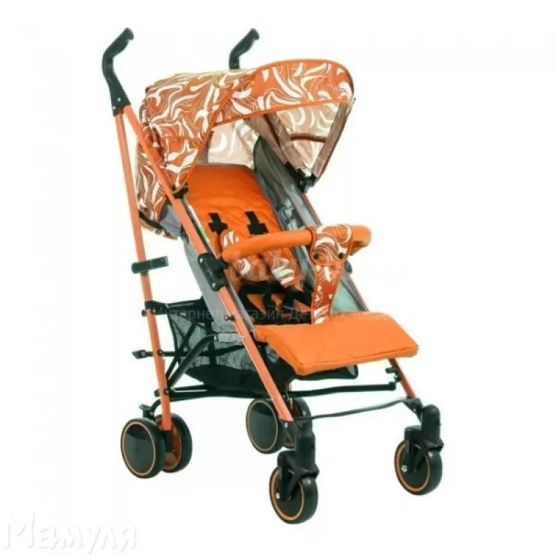 *Коляска BabyHit трость Handy - white-orange