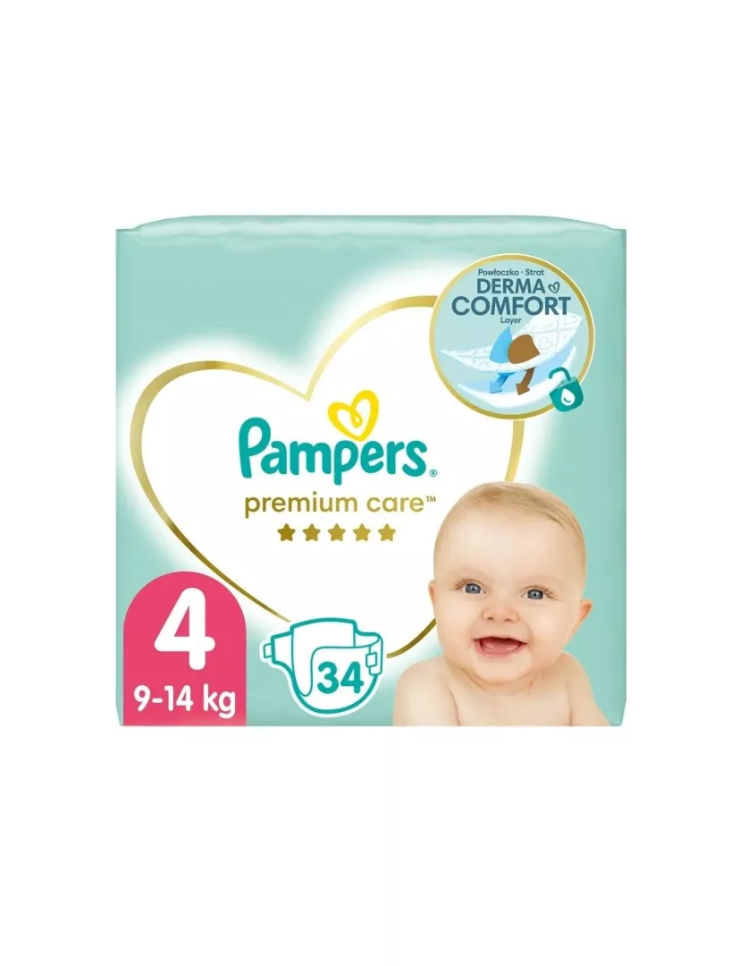 *Подгузники Pampers Premium Care Макси 9-14 кг №34