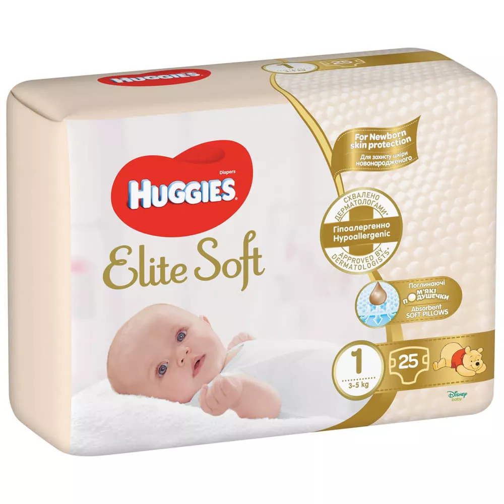 *Подгузники Хаггис Еlit Soft 1 2-5 кг №26